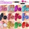 12-Color Body & Face Glitter Gel Set – Festival Makeup Glitter for Hair, Body, Nails & Raves | Long-Lasting Holographic Chunky Gel for Parties, Concerts & Halloween (Multicolor)